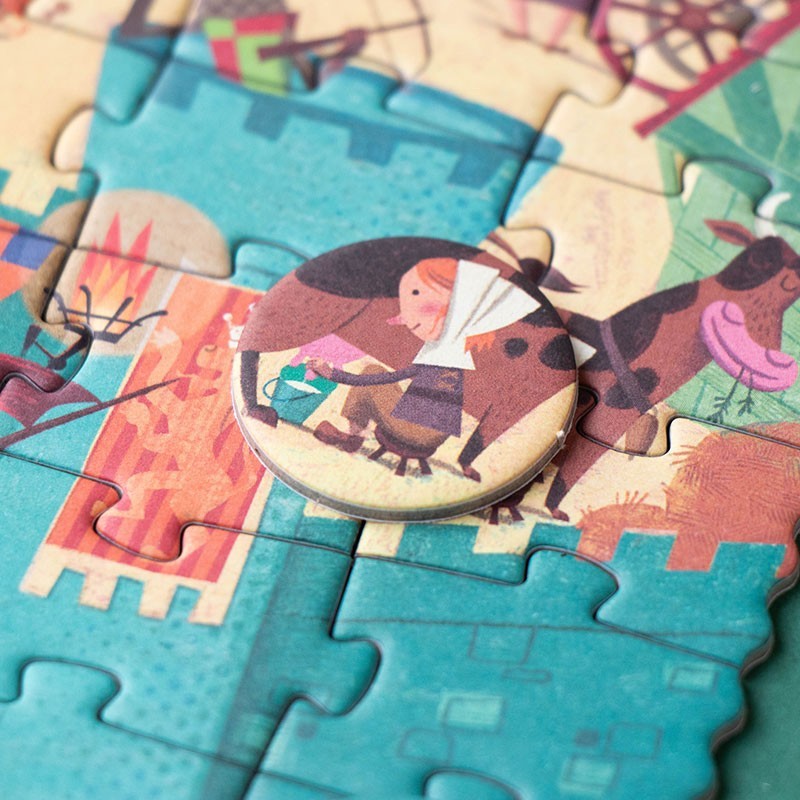 Medieval puzzle in pocket format